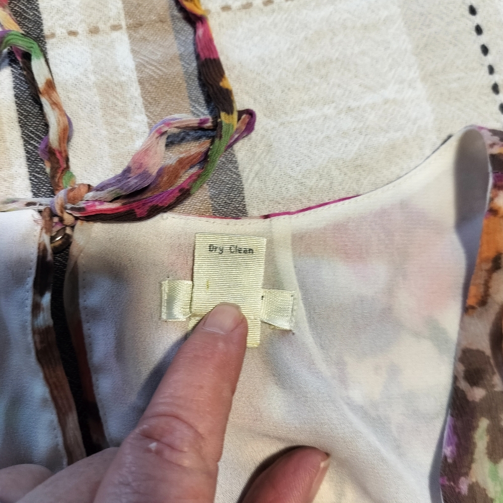 J Crew‎ Womens Silk Floral Top Size 6 Floral Preppy Bohemian - Picture 7 of 7
